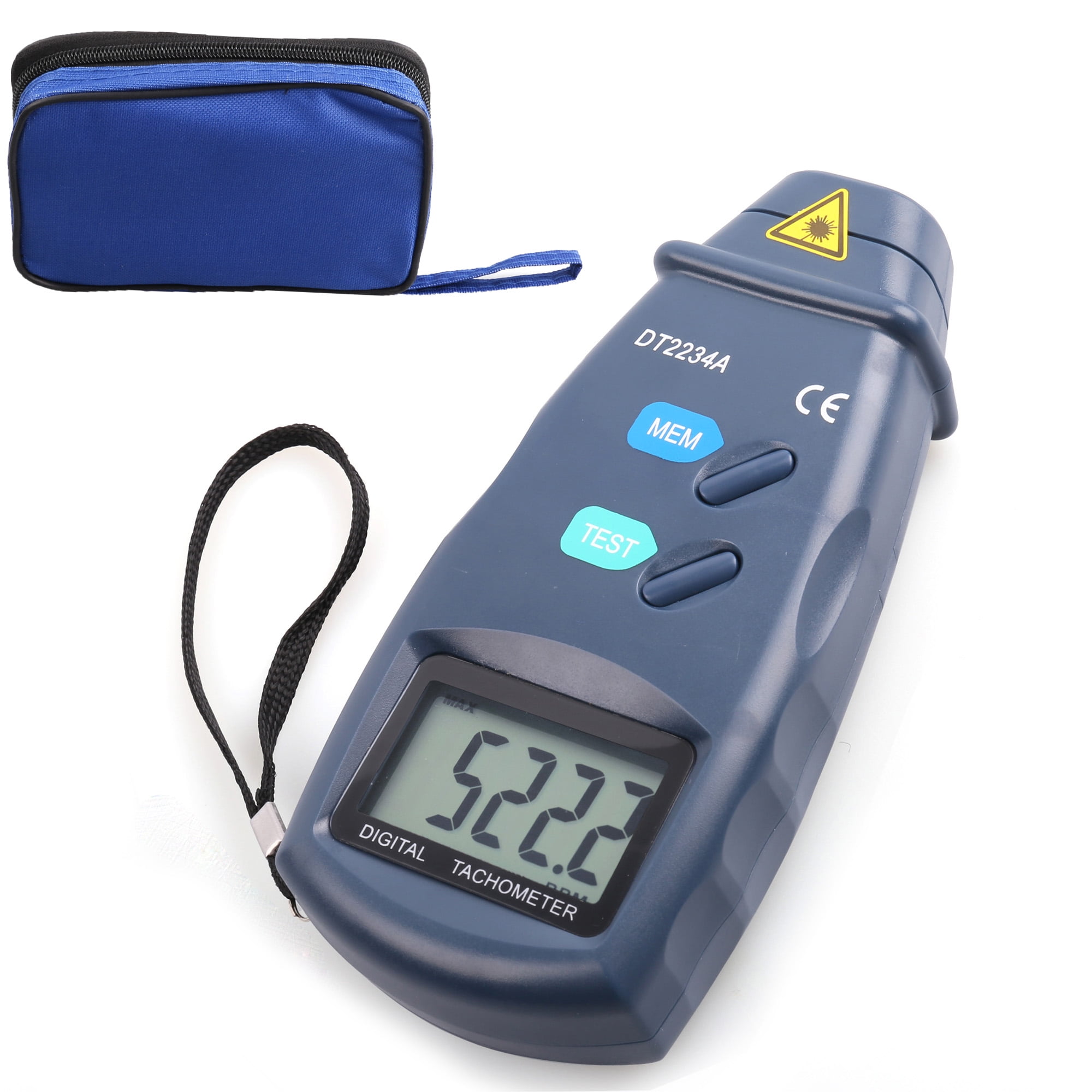 digital laser photo tachometer non contact rpm tach (dt2234adigital laser photo tachometer non contact rpm tach (dt2234a) walmart com